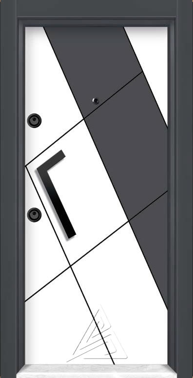 DELUXE EĞİK GÖRÜNÜM ÇELİK KAPI (STEEL DOOR)