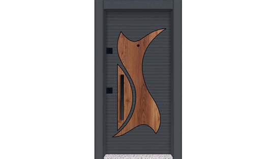 LÜKS AHŞAP DETAYLI ÇELİK KAPI (STEEL DOOR)