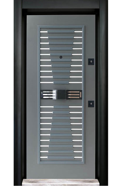 DELUXE ÇİZGİLİ TASARIM ÇELİK KAPI (STEEL DOOR)